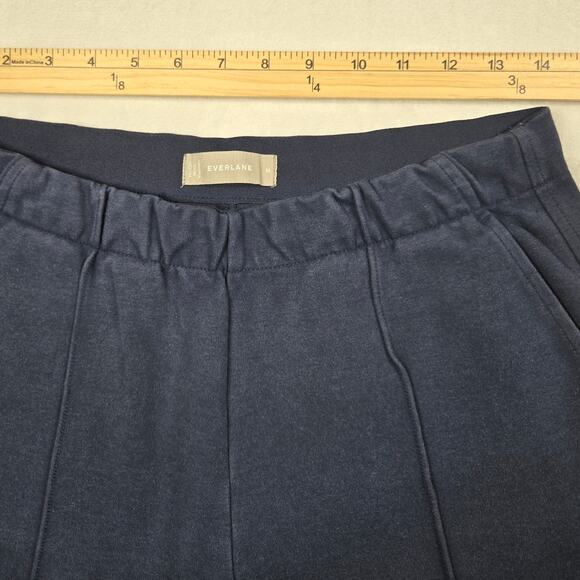 Everlane The Dream Pant M (28x24.5) Blue High Rise Front Seam Sweatpants Stretch - Picture 6 of 10